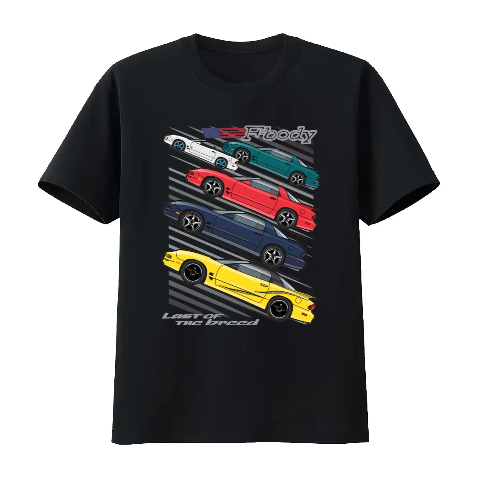 02 Firebird Trans Am T-Shirt Summer Casual Cotton Tee Oversized Streetwear Tops