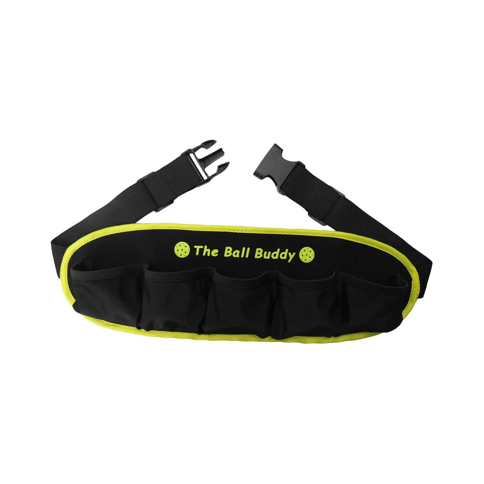 

Black Lycra Pickleball Ball Waist Bag Portable Sports Belt Pouch for Tennis Training Sessions