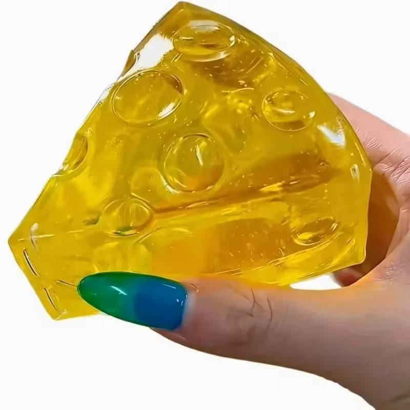 Relieve Stress Squishy Honey Cheese Square Fidgets Toys Super Soft Mochi Cheese Squeeze Toy Funny Anti-stress Sensory Toy