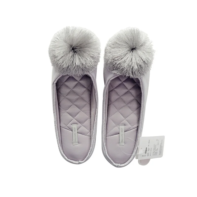 Pantoufles d'intérieur pour femmes, mules plates, douces, pour la maison, hiver