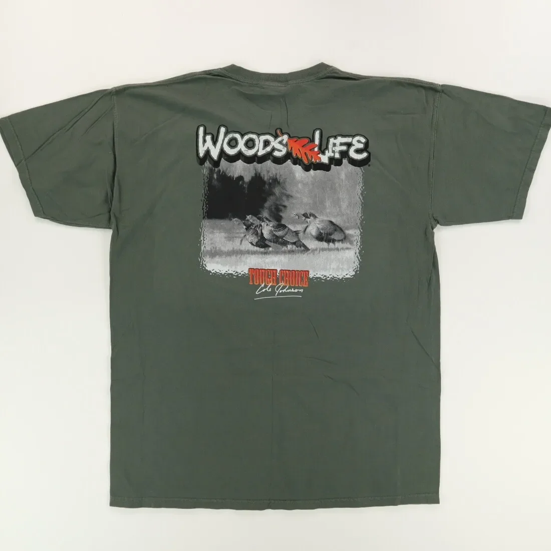 Футболка с рисунком Woods Life Turkey, зеленая мужская, размер XL Футболка с рисунком Woods Life Turkey, зеленая мужская, размер XL