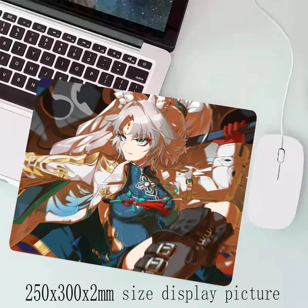 1pc Feixiao Genshin Small Mouse Pad Gaming Laptop Mousepad Gamer Carpet Keyboard Mat Desk Protector