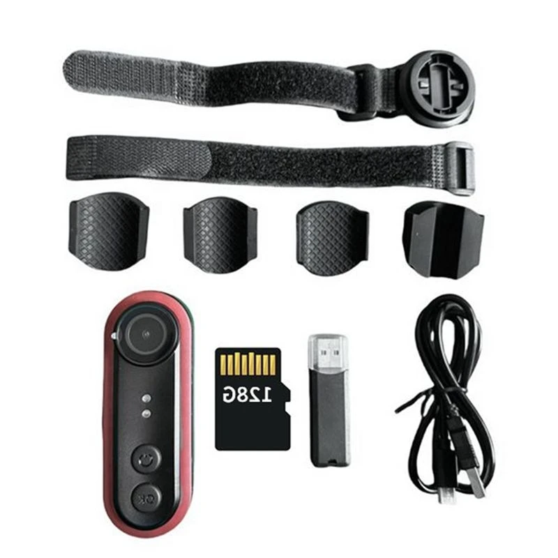 T22C Water Proof Bike Tail Light Recorder Camera 1080P 150° Viewing Phone Interconnection Rear View Camera With 128G Card