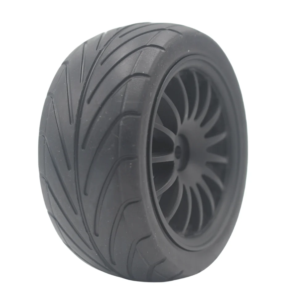 4 個 1/10 バギーオンロードタイヤタイヤナイロンホイール 1:10 4WD