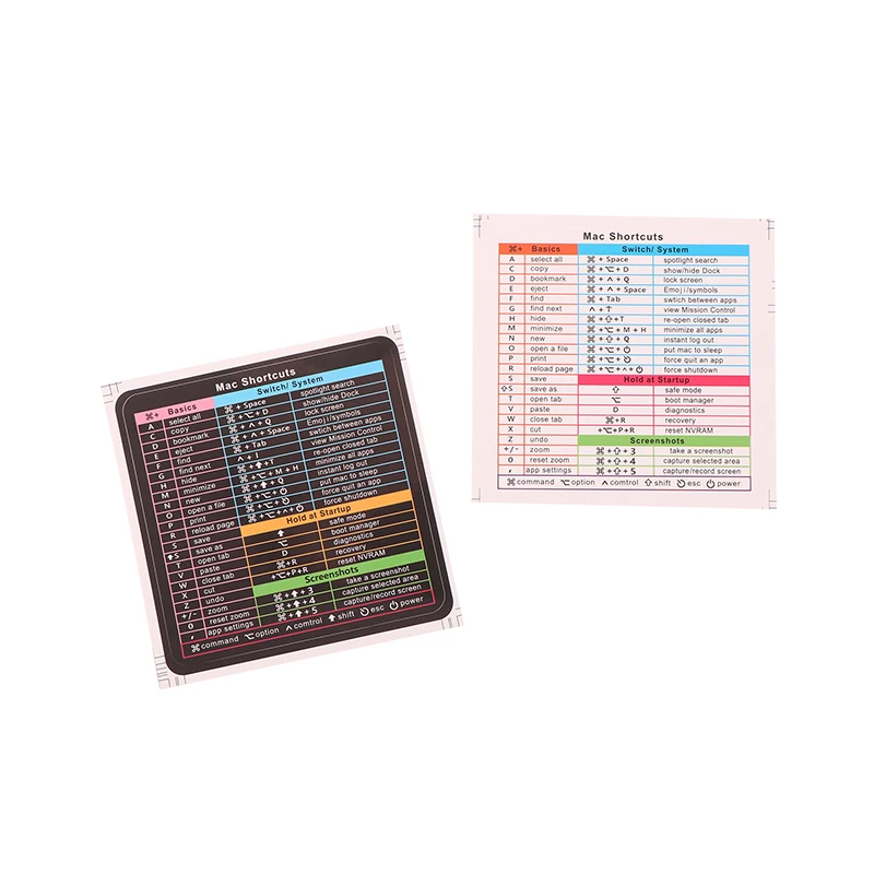 Autocollants adhésifs pour raccourci d'ordinateur, 2 pièces, pour guide de clavier de référence rapide, Windows/Word