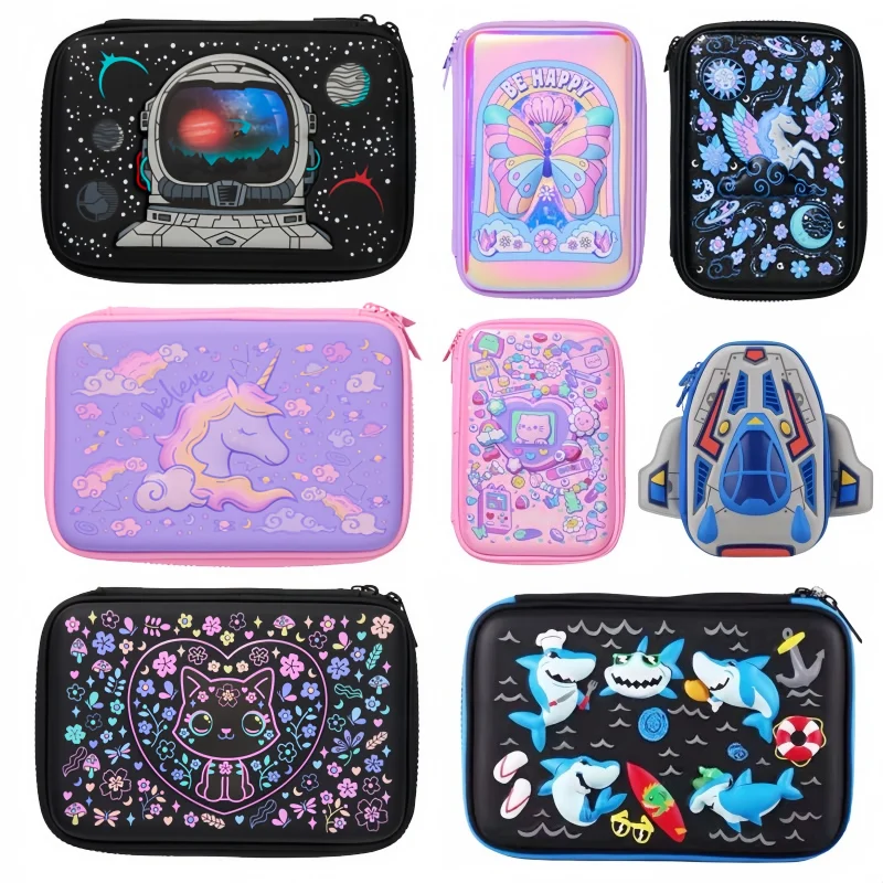 Australian Pencil Case Series Large Capacity Cartoon Stationery Brush Storage Bag Student Sketching Supplies Storage Box Gift