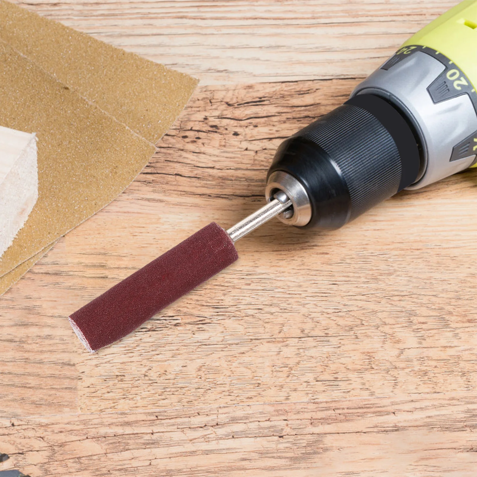 

3pcs Sanding Drums Grinder Attachments Sanding Band Sleeves Bar Sticks 120 Grit Portable Sandpaper Rolls Rotary Tool