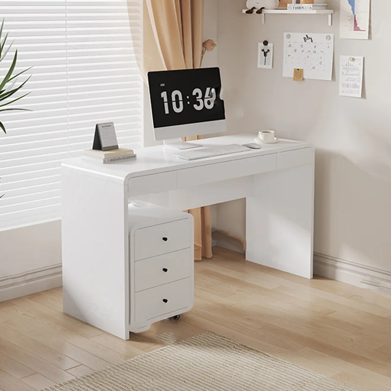 Wooden Study Office Desk Standing Executive Drawer Crafts Organizers Office Desk Storage Minimalist Scrivania Trendy Furniture