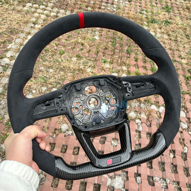 Carbon Fiber Alcantara Steering Wheel Fit For Audi Steering Wheel A3 2020-2024 Q3 2019-2024