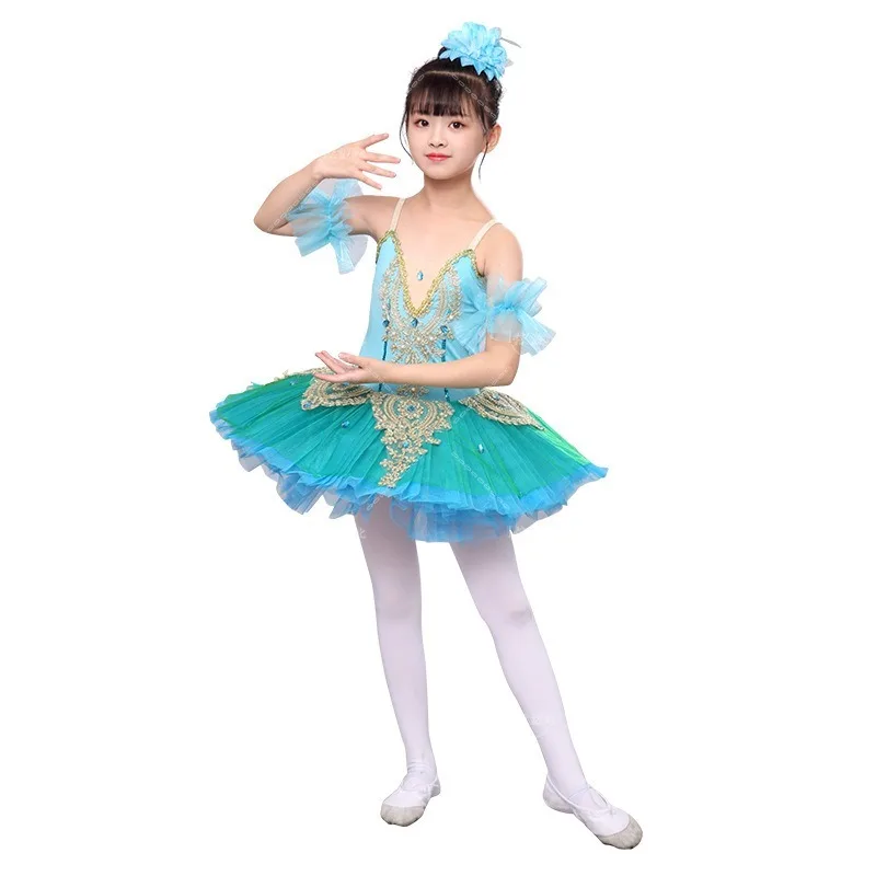 Saia infantil de balé princesa, roupa de desempenho, classe A, primavera