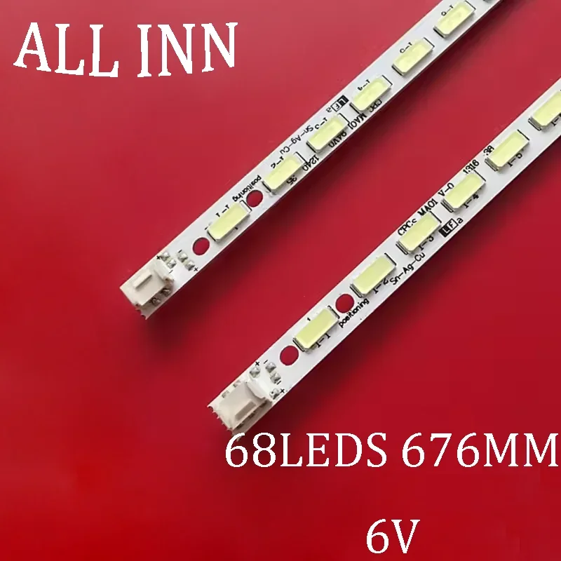 68 LED شريط إضاءة خلفي ل 2012SSP60 VIZIO E601I-A3 E601I-A3B E601I-A3E شار P LC-60EQ10U LC-60LE650U LC-60LE550U LC-60C6400U #1