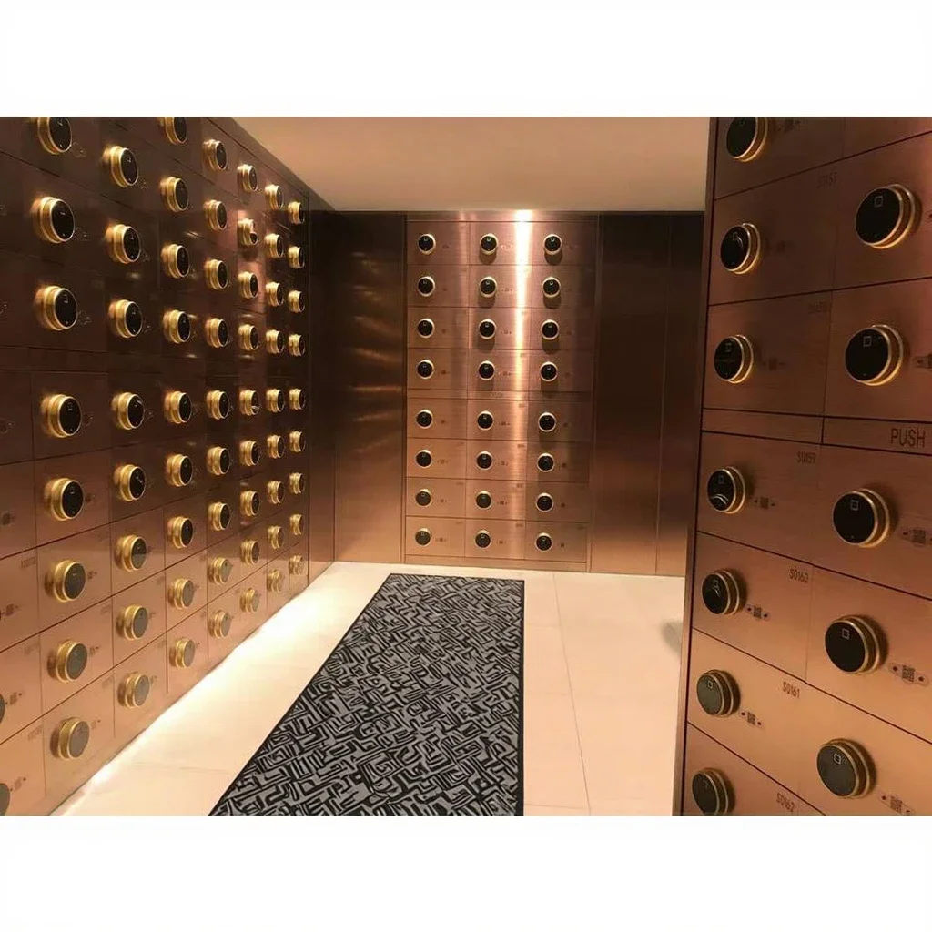 Steel Bank Deposit Safe Box with Fingerprint Security Home Safety Money Vault Door