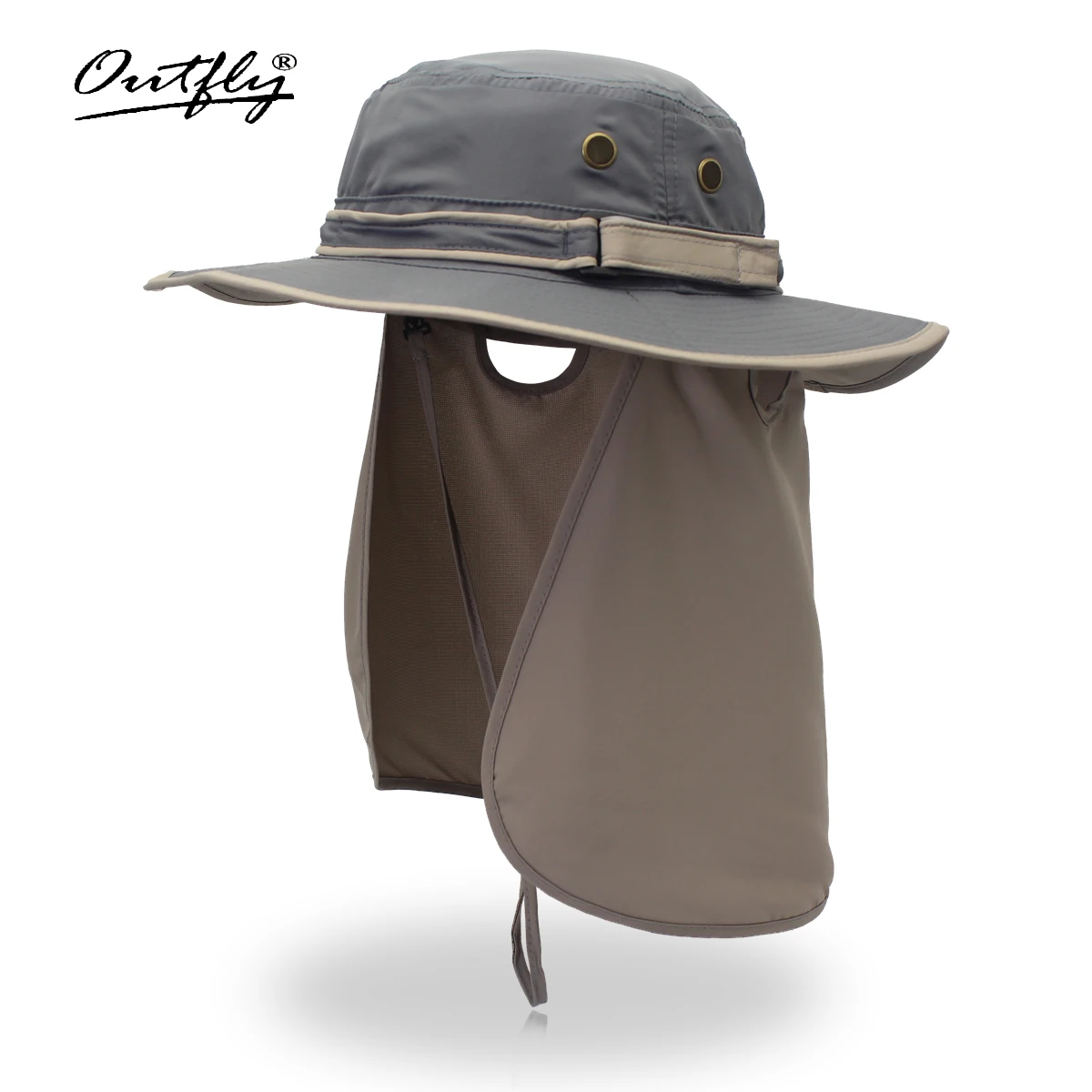 Wide Brim Men Women Bucket Hat With String Waterproof Outdoor Fishing Hunting Hat Fisherman Bone Caps Mountain Climbing Sun Hat