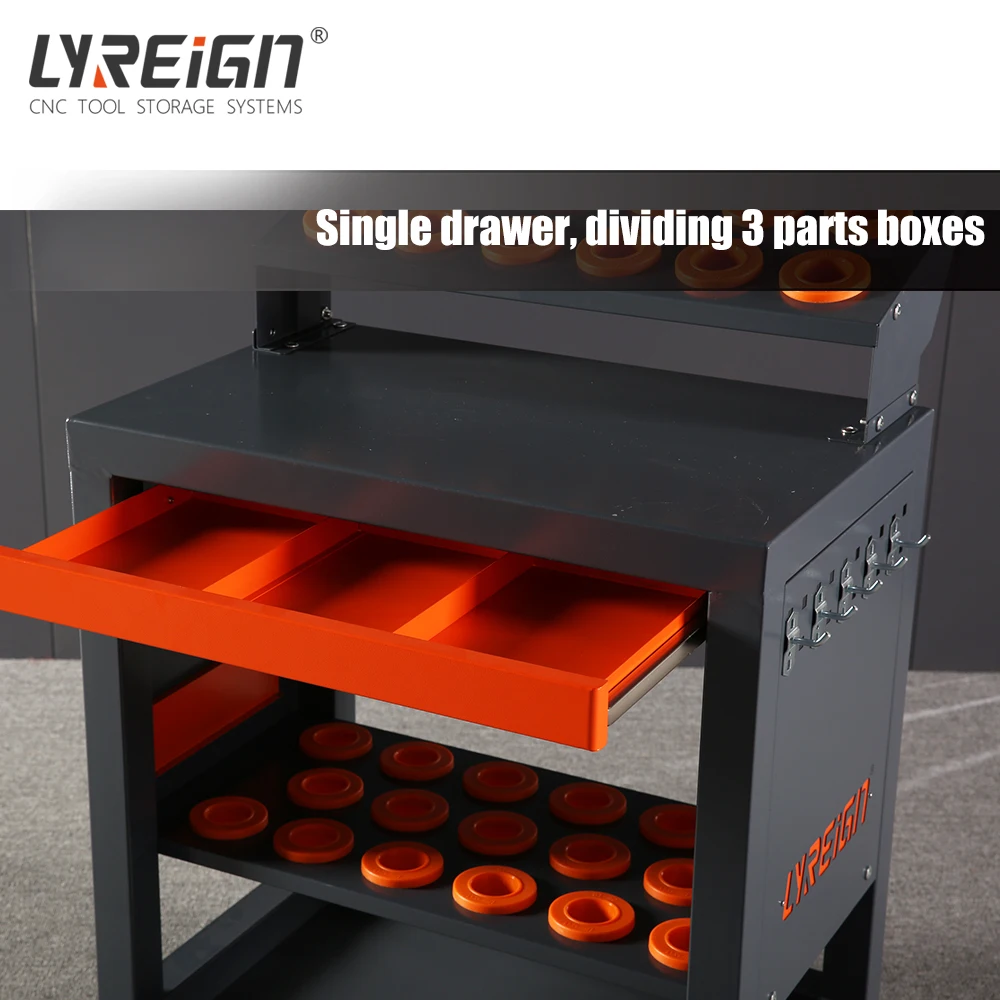 LYREIGN CNC machine workbench Tool removal work table metal storage rack workshop metal workbench handle storage BT/SK/JN30/40/