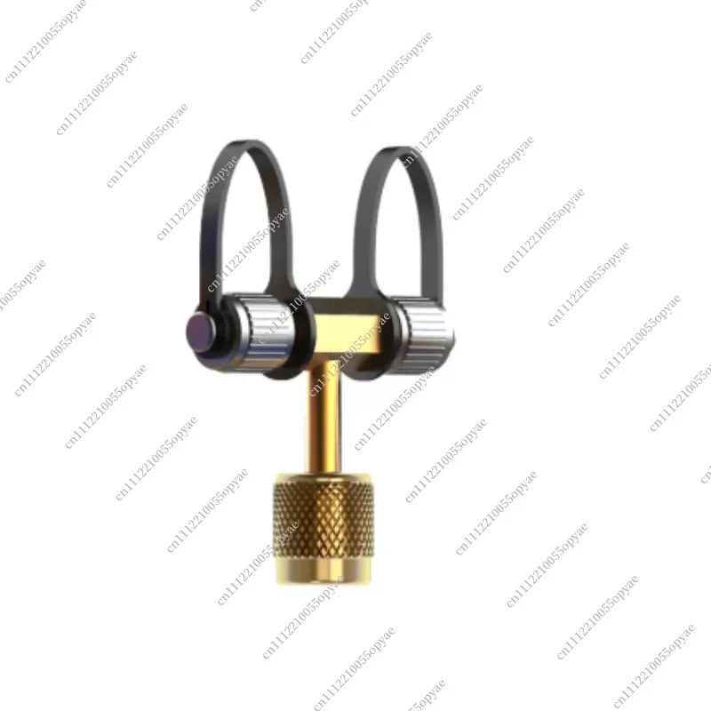 VGW Mini Three Way Valve Vacuum Gauge HVAC Refrigeration Micron Measurement Connector Tool