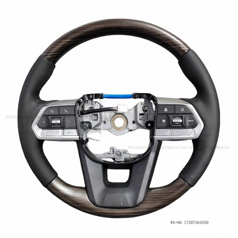 Heating 2023 for LC300 Steering Wheel Large Hole Wood Grain Steering Wheel
