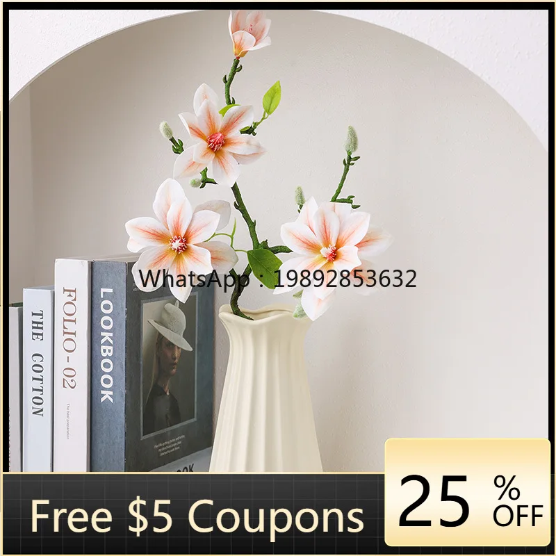 

HYS simple ceramic vase light luxury home living room simulation flower arrangement ornament