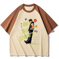 Jhope top tees teen Vintage anime Y2k University Classic Psychedelic t-shirt 80s Gothic harajuku Trendy Retro