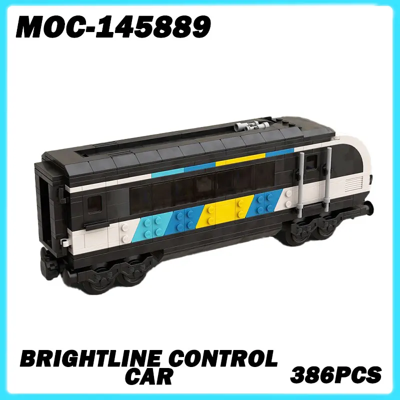 

MOC- 145889 Серия мини-поезд Brightline Control, модель автомобиля, строительные блоки, новые аксессуары для двигателей «сделай сам», креативные подарки на день рождения для мальчиков