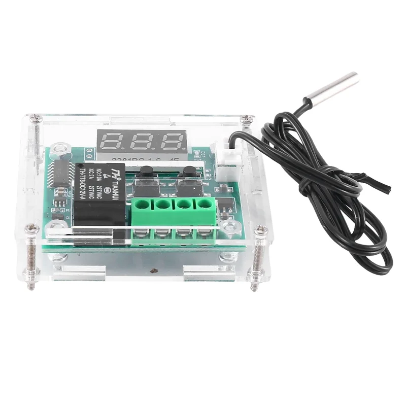 BAAG-4X W1209 DC 12V Thermostat Temperature Control Switch Thermometer Controller With Digital LED Display With Case