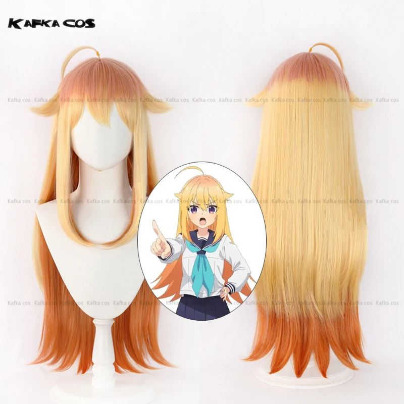 Anime Torako Koshi Cosplay Wig Orange Pink Long Wig Heat Resistant Synthetic Hair For Women Halloween