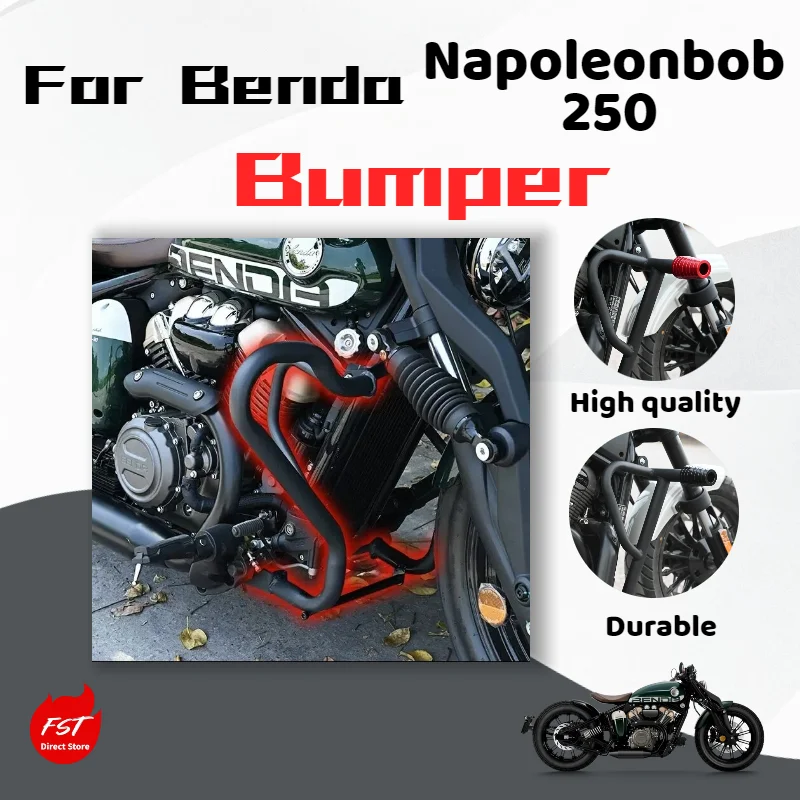 

For Benda Napoleonbob 250 motorcycle modification, thickened and practical bumper.