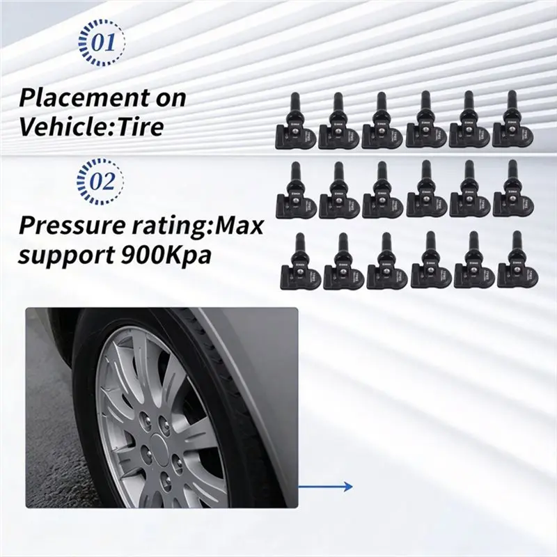 A13Z-Programmable TPMS Tire Pressure Sensors 18Pcs 315MHZ+ 433Mhz 2 In 1 MX Sensing For Autel Tools TS408 TS508 ITS600