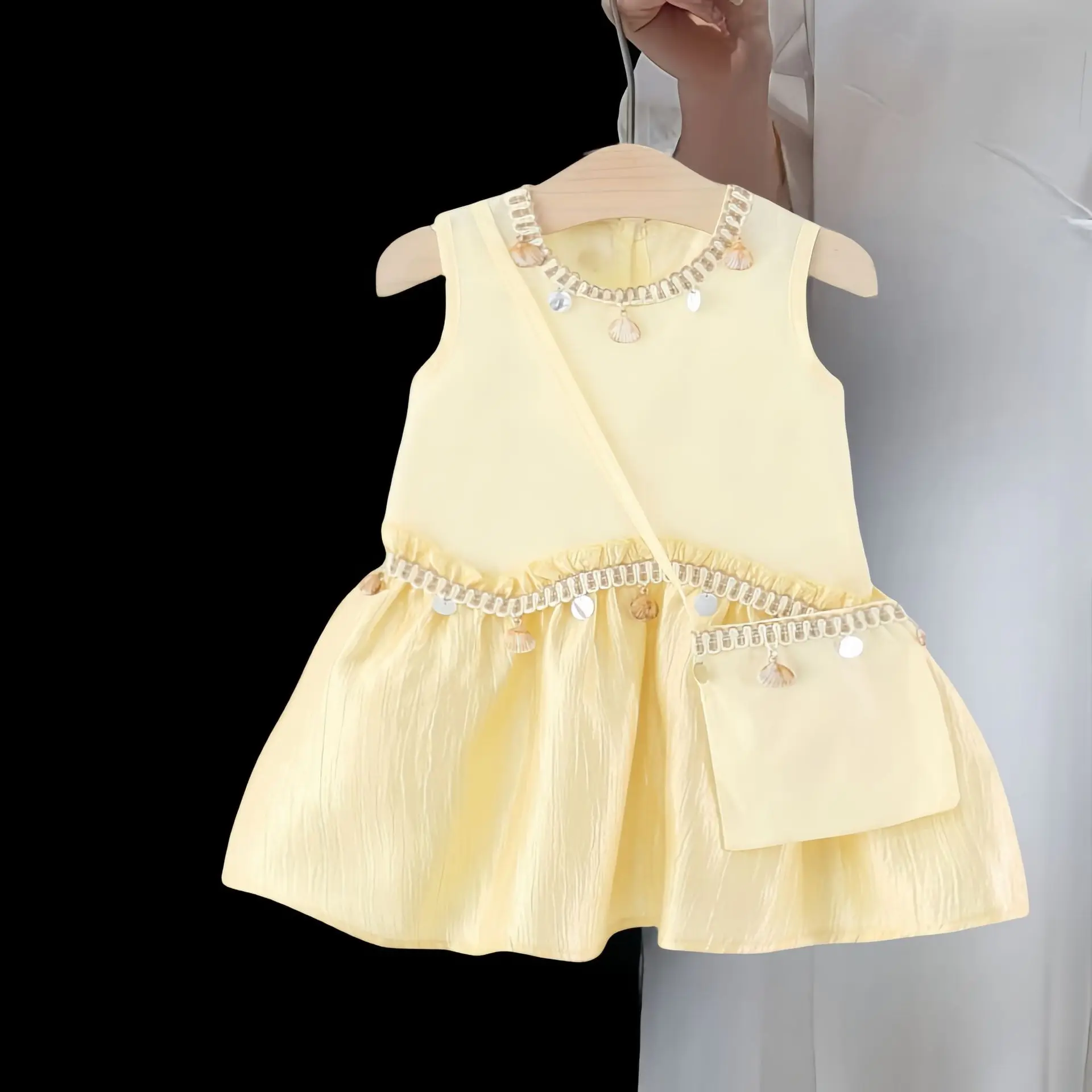 

Girls Dresses Summer 2025 Children Princess Sleeveless Dress For Baby Girl Clothes Kids Birthday Party Outfits Cute Costume 3 4Y