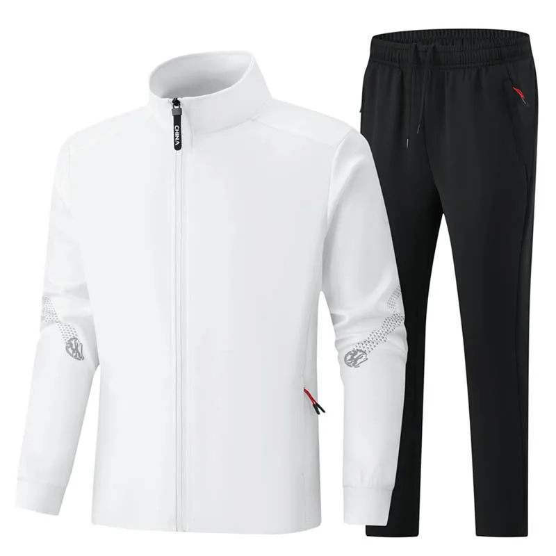 

2026 Running Sport Set Quick-Dry Loose Fit Outdoor Training Jacket Morning Runs Spring Men's Sportswear Workout Clothing