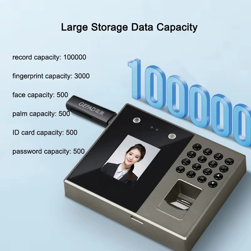 Pointeuse Biometrique Face Fingerprint Recognition Scanner Time Devices Biome Software Free Attendance Detector for Employees