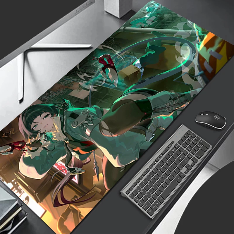 Alas Mouse HD Pola Alas Mouse Alas Meja Z-zenless Zone Zero Jane Doe Alas Keyboard Gaming Komputer Alas Karet Anti Selip Alas Mouse