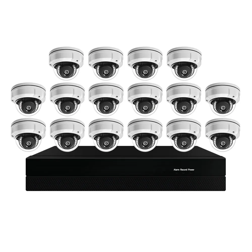 Indoor Outdoor 16 Channel IP Security Cameras Systems 5MP 16ch NVR Kit Camera Video Surveillance with 4TB HDD