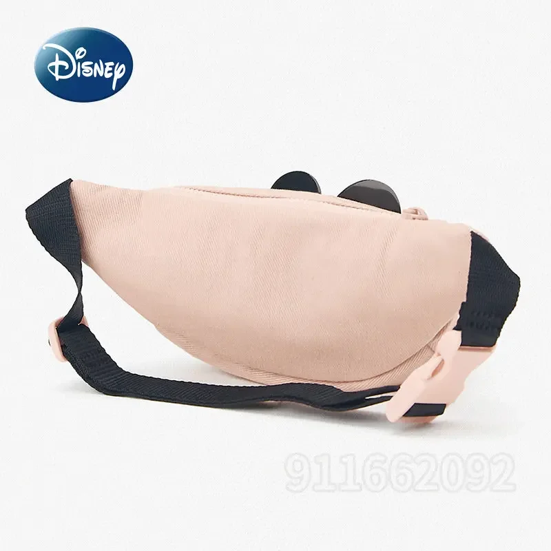 Disney Minnie\'s New Mini Girl Waist Bag Luxury Brand Original Girl Chest Bag High Quality Cartoon Fashion Casual Crossbody Bag