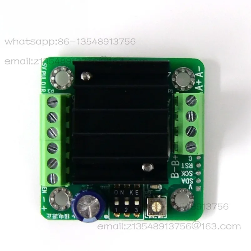 Stepper motor drive board, anti-high frequency DC output overheating protection, high integration, half-current lock driver