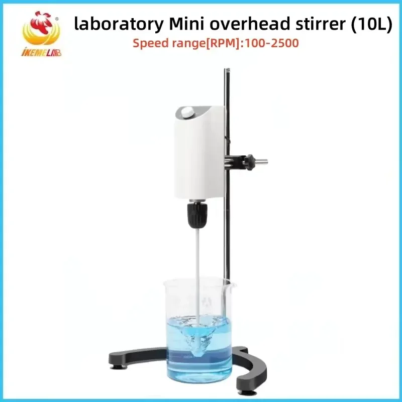 

WEIAI Laboratory Electric Overhead Stirrer OS10-MINI Lab Mixer Lab Equipment Max Stirring Capacity: 10L Water