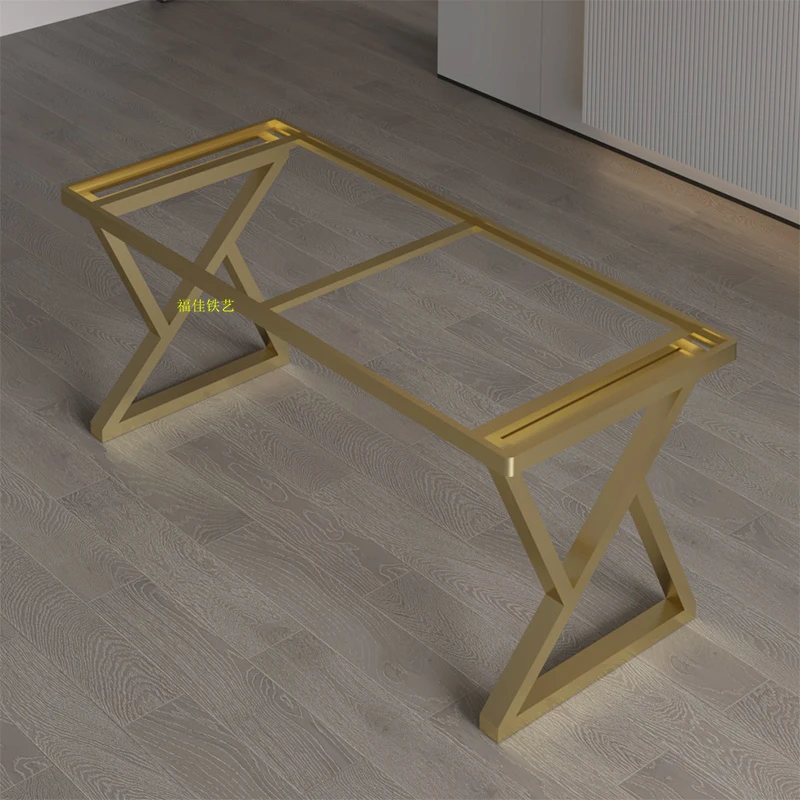 Nordic light luxury desk bracket embedded table legs baking paint table rack wrought iron metal desk household coffee table base