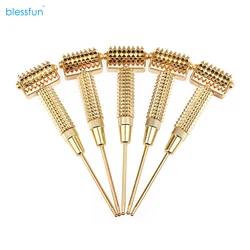 Copper Silver Electropla Derma Needle Roller with Ear Probe Elastic Auricular Probe Massage Acupressure Pen Sujok Treatments