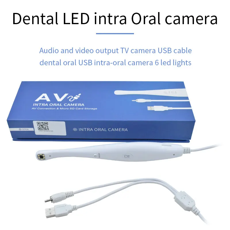 JUMTOP Dental Intraoral Camera Visual Oral Examination Camera With 6 LED Lights Teeth Detecting Instruments