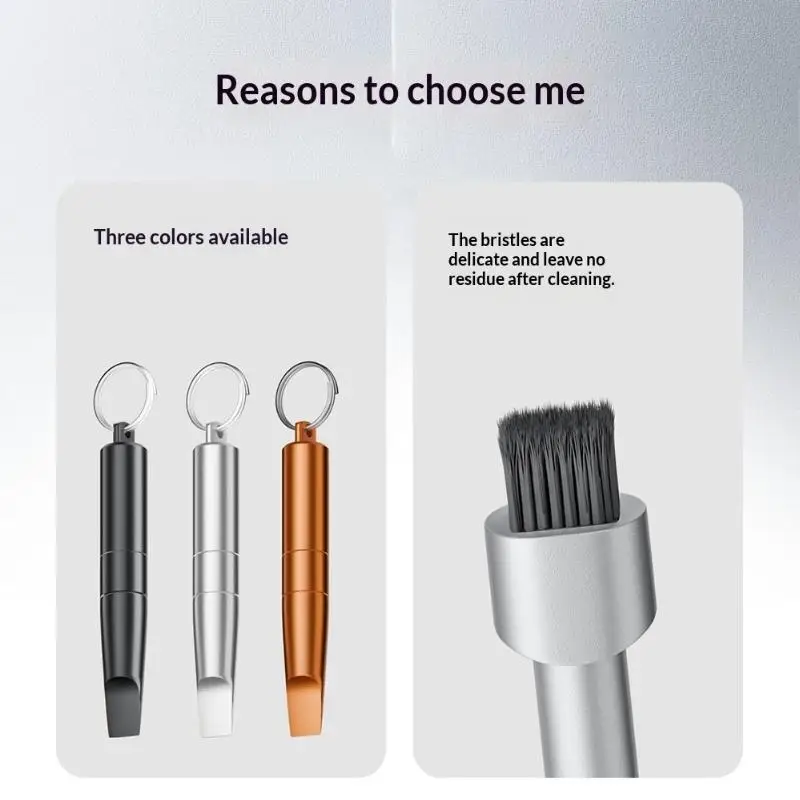 Multi-Function Adapter Portable SIM Card Ejector Pin with Cleaning Brush for Phone Unpacking Tool Accessory