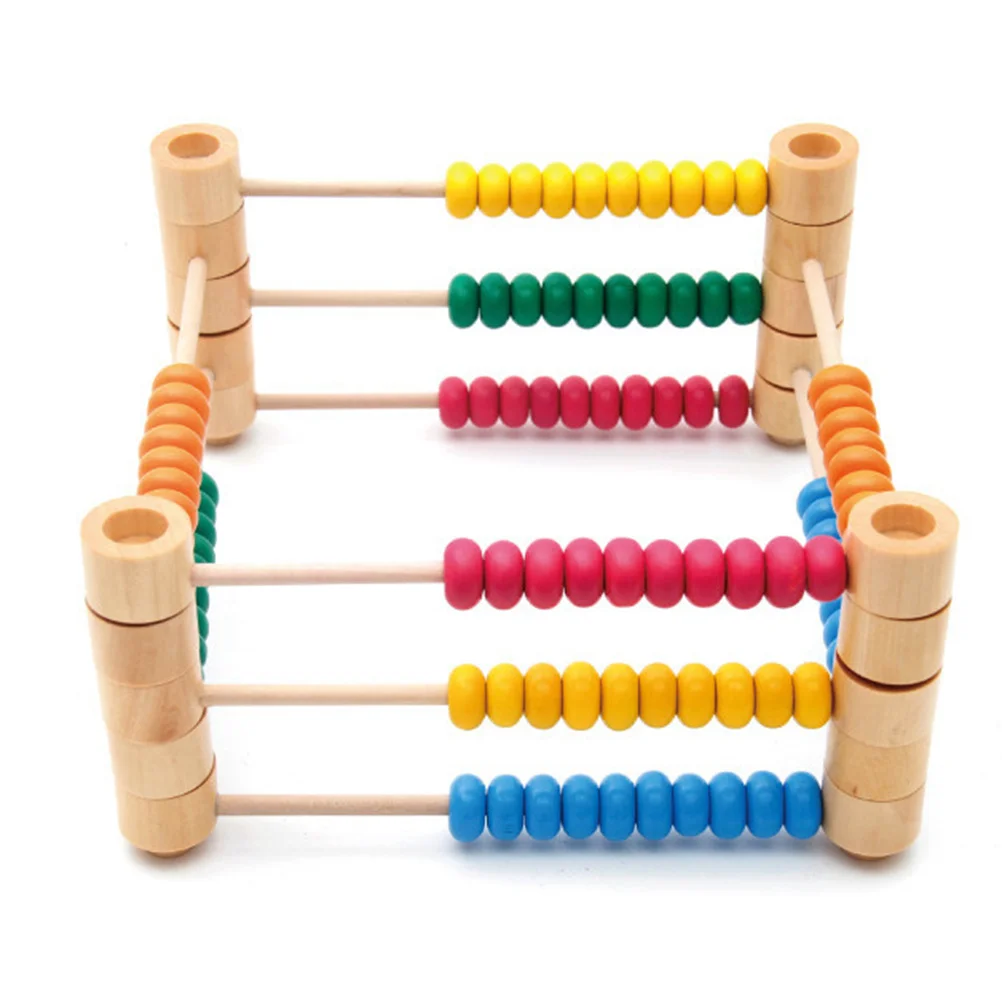 

1 pc Wooden Detachable Calculating Frame For Kids Early Math Learning Lightweight Abacus Arithmetic Educational Tool Students