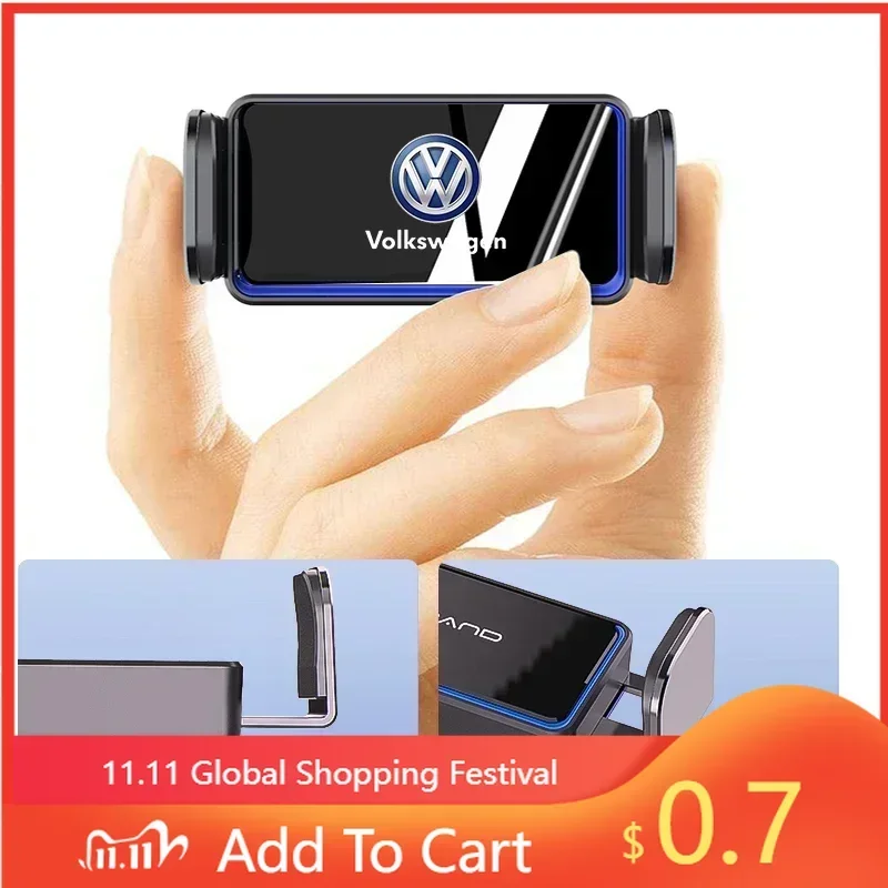 

Держатель для телефона с GPS-навигацией для автомобилей VW 2025 года, декоративный элемент интерьера для Volkswagen VW Golf, Polo, Passat, Tiguan, Rline, GT