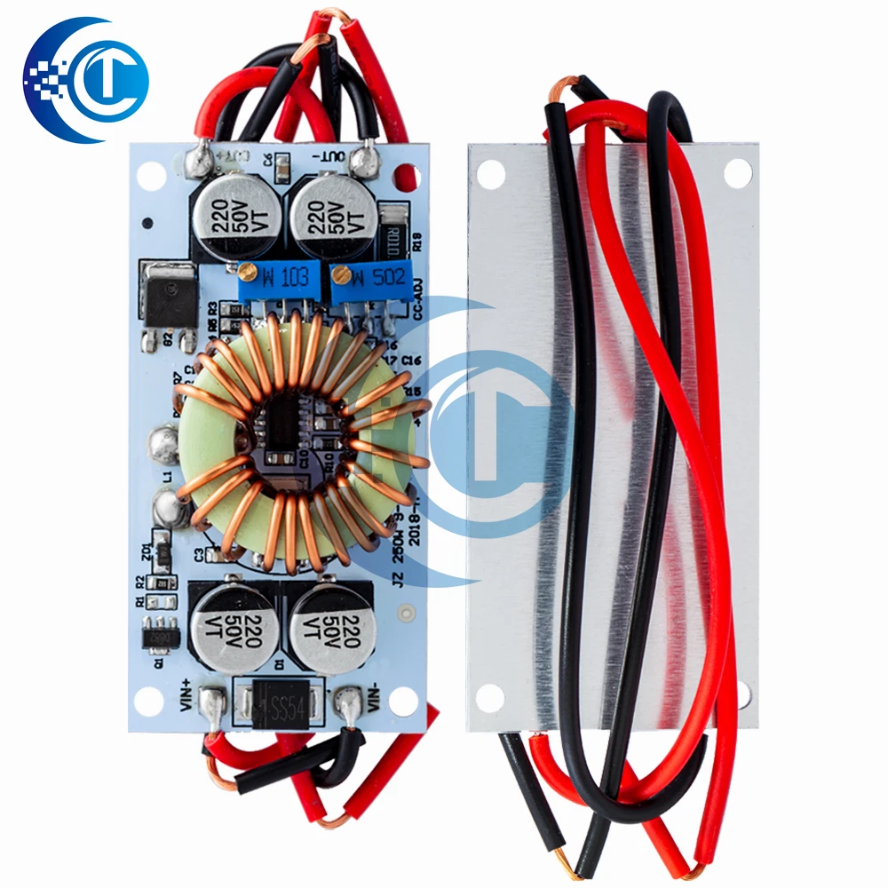 DC - DC Boost Converter: Módulo de fonte de alimentação móvel de corrente constante, 250W 10A para driver de LED - Módulo Step-Up não isolado