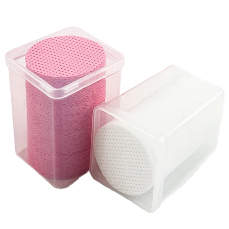 200Pcs Nagellack Reinigung Baumwolle Pads Wimpern Kleber Entferner Wischen Kleber Flasche Verhindern Verstopfen Kleber Reiniger Pad Nail art Werkzeuge