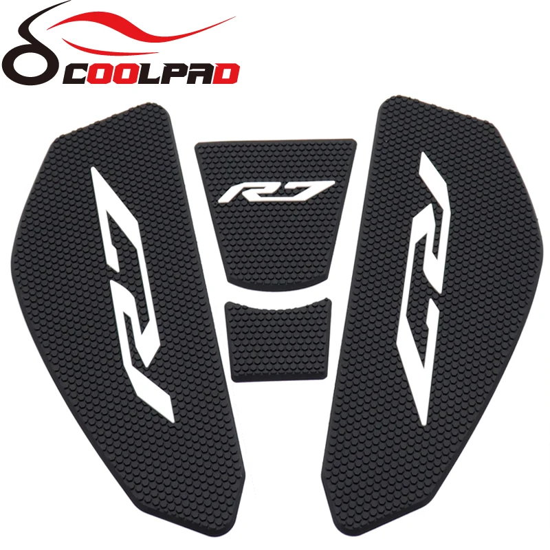 Motorcycle For Yamaha R7 YZF R7 YZFR7 Side Fuel Tank pad Tank Pads Protector Stickers Decal Gas Knee Grip Traction Pad Tankpad