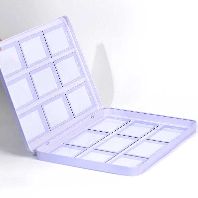 Empty Fake Eyelash Storage Box Reusable False Eyelash Holder Case For Women Professional Container Travel Pallet Lash Holder