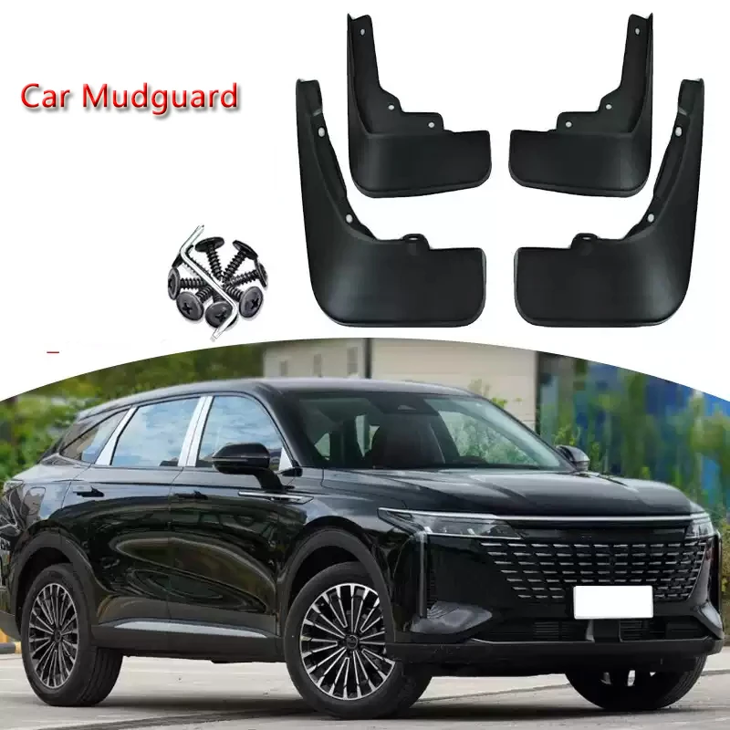 ABS Car Fender Mud Flaps For Exeed RX Omoda C9 2025 2026 2027 Auto Splash Guard Anti-dirt Wear-resistant Body Protect Accessory