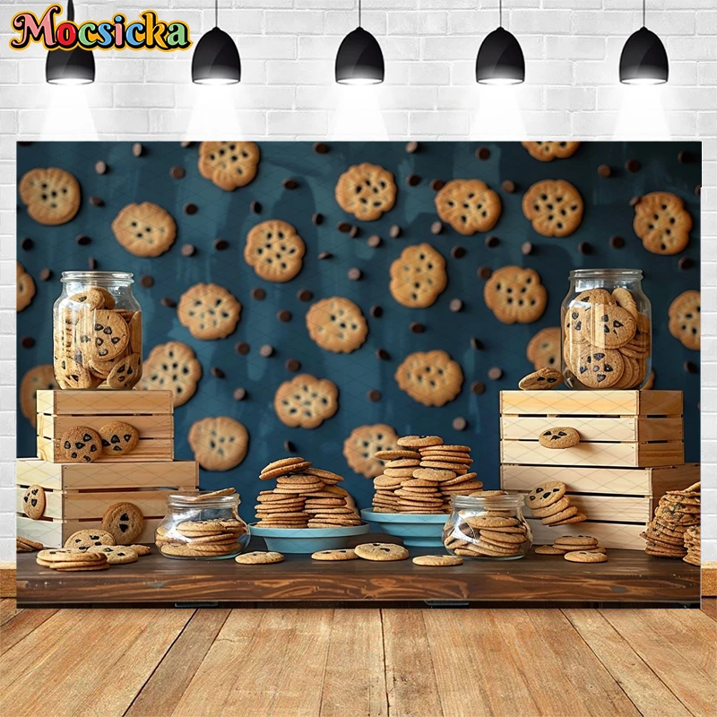 Mocsicka Photography Background Kitchen Handmade Cookies Dessert Decor Birthday Cake Smash Kids Portrait Photo Backdrop Studio