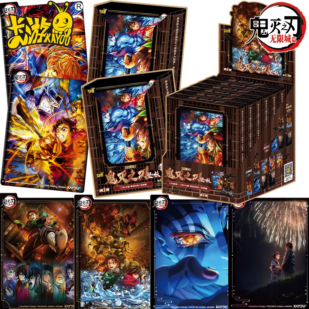 

Kayou Genuine Official Demon Slayer Collection Cards Kamado Tanjiro Anime Fun Writing Drawing Board Peripheral Cards Toys Gifts