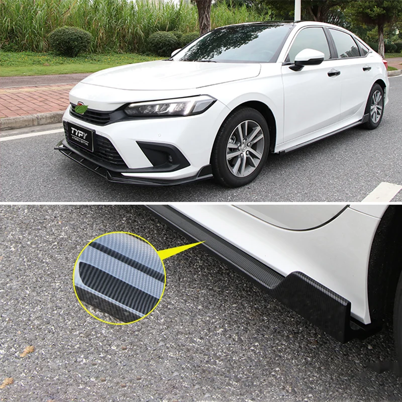 Brand New Design ABS Plastic Carbon Fiber Modulo Style Side Skirt For 11th Gen 2022