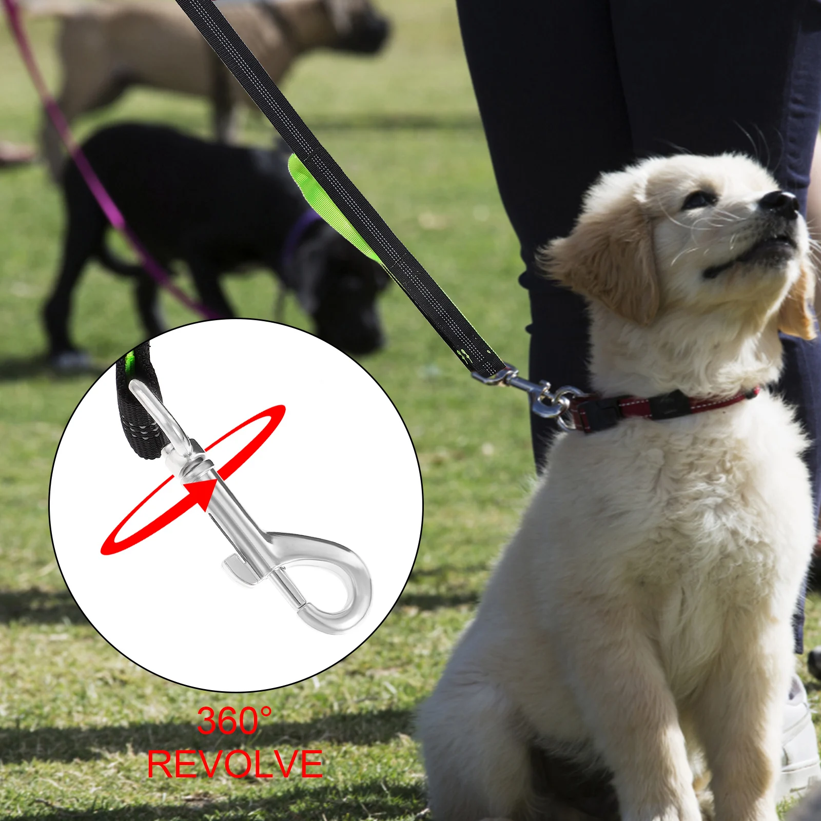 

2pcs Reflective Dog Leash Outdoor Nylon Heavy Duty Long Portable Puppy Kitten Harness Walking Pet leash Medium Small Dogs